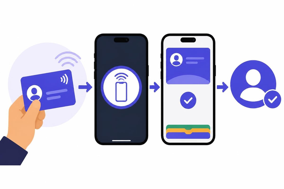 NFC business card sharing
