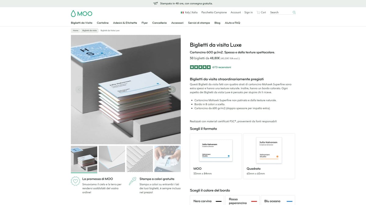 7 Biglietti da Visita Modelli Creativi per il 2025 - MOO – Biglietti da Visita Luxe