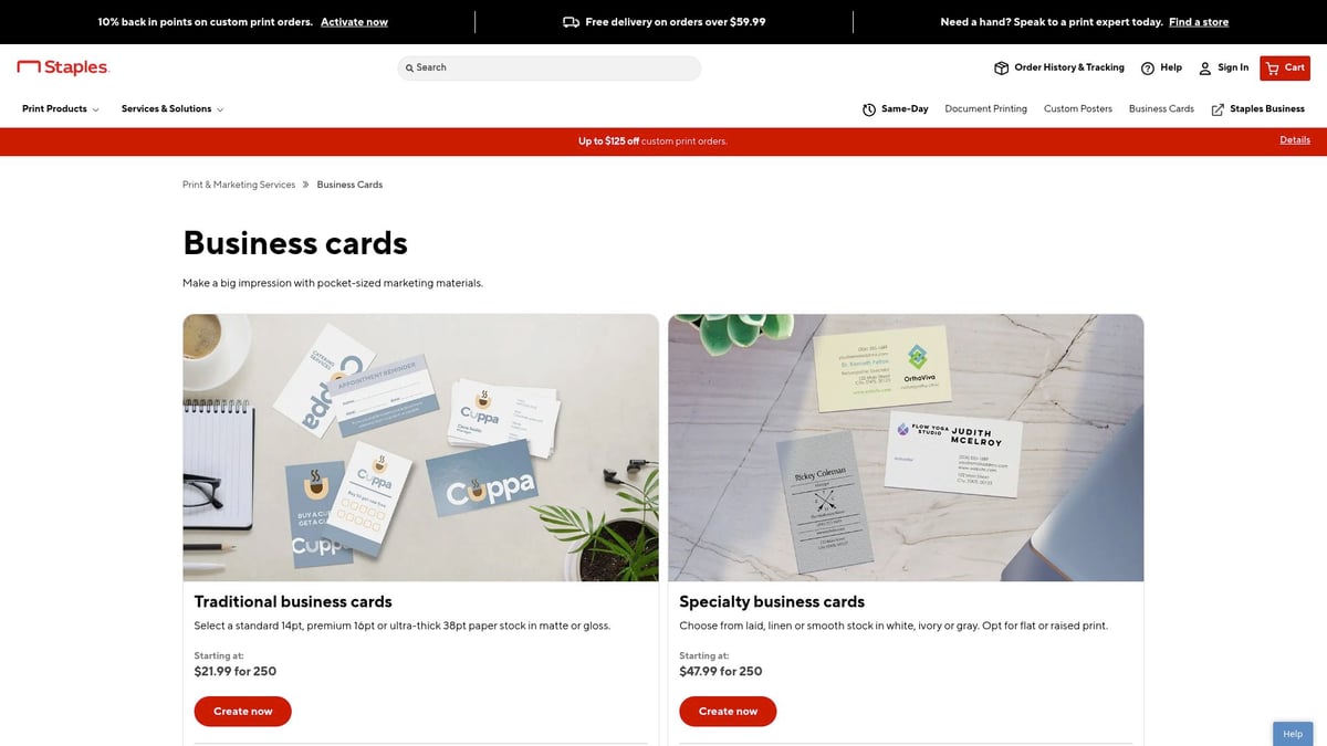 7 Best Business Card Maker Near Me Options for 2025 - Staples Print & Marketing Services