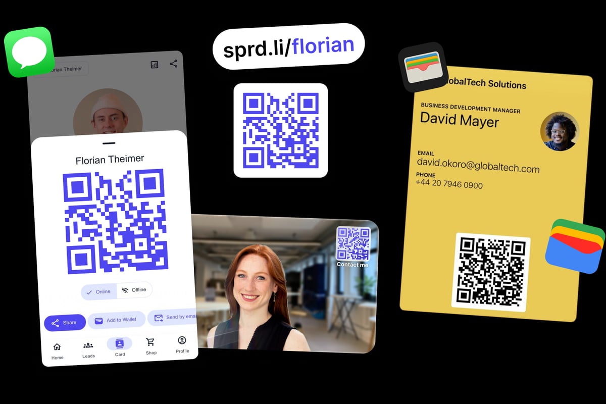 Carte de visite virtuelle - Spreadly