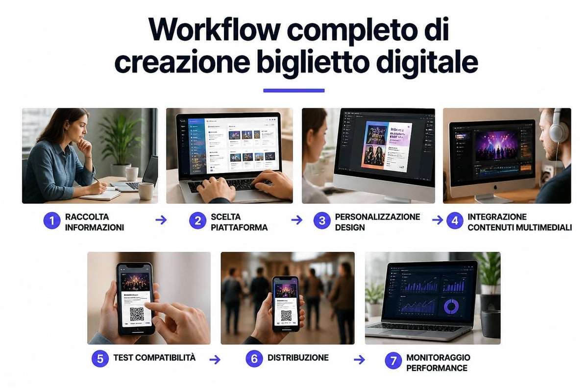 Processo creazione biglietto digitale