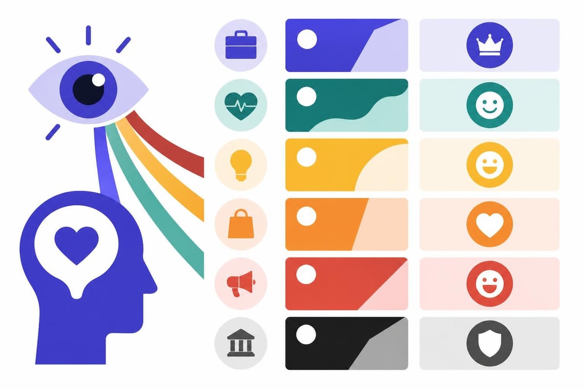 Color psychology in business cards