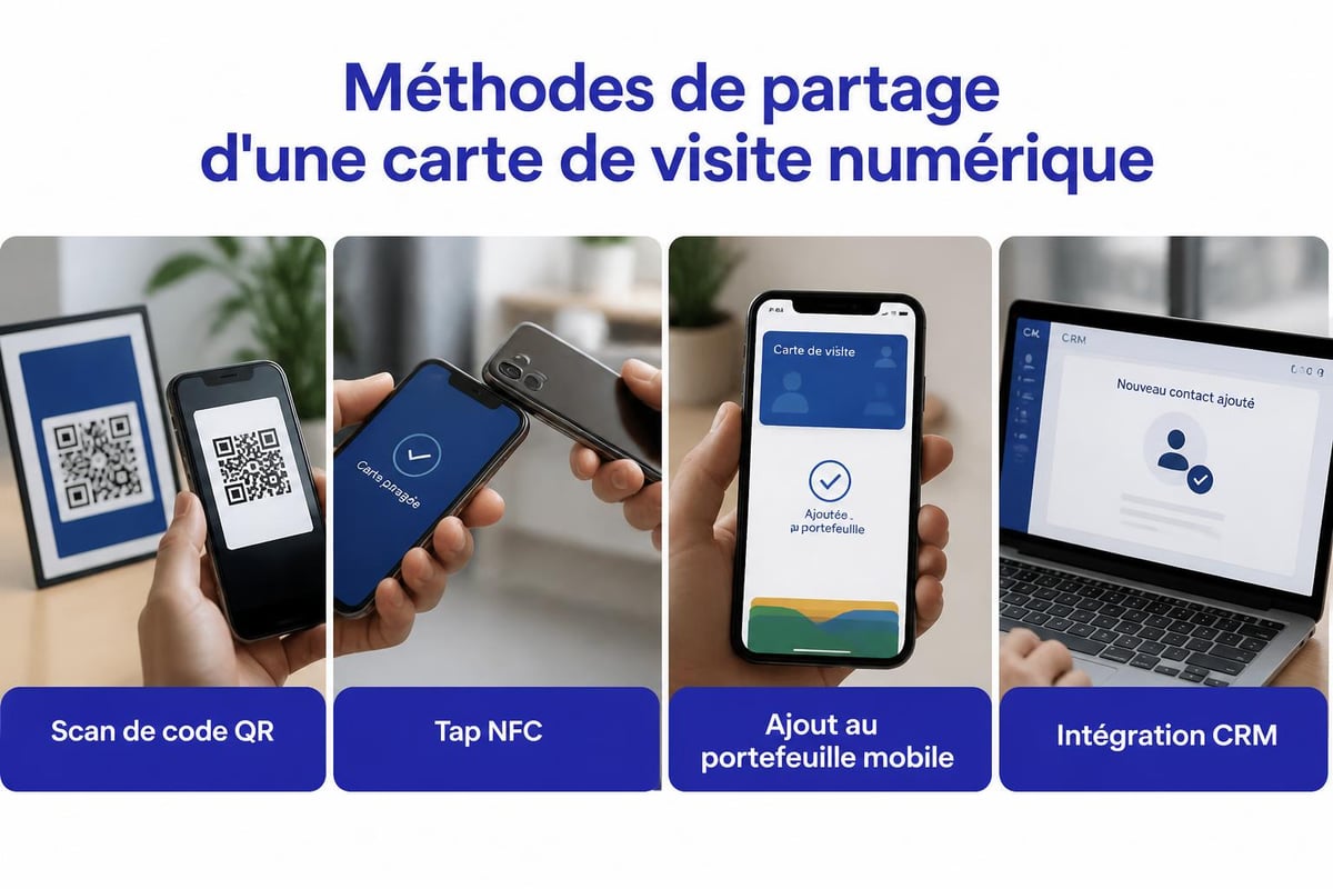 Partage de carte de visite numérique