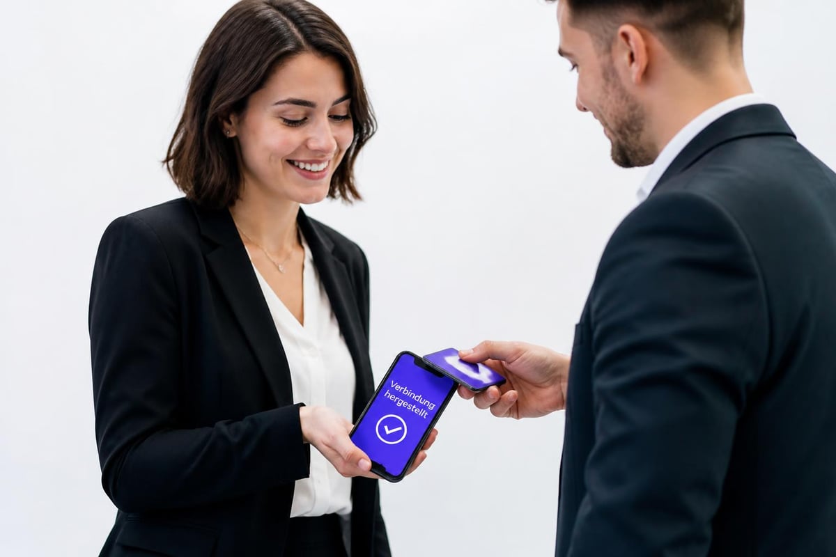 NFC-Visitenkarte Einsatz