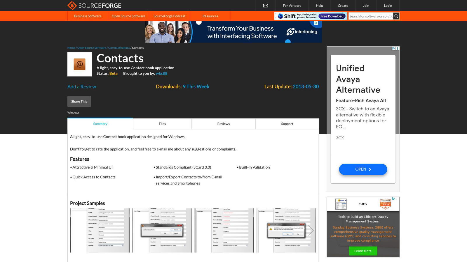 7 Best vCard Online Tools to Create Digital Business Cards 2025 - Contacts (SourceForge)