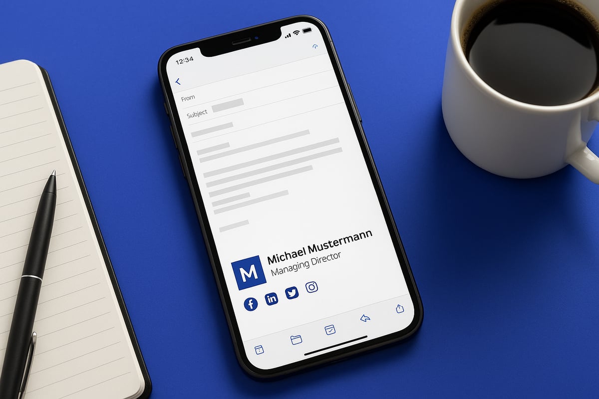 Best Practices für professionelle iOS Mail Signaturen 2025