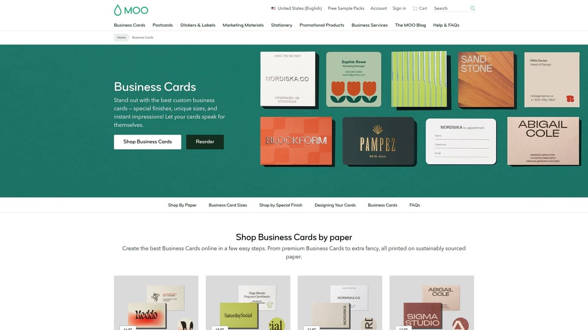 7 Best Business Card Maker Near Me Options for 2025 - Moo