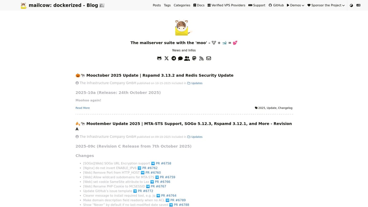 Top 7 Web Mail Client Lösungen für Effiziente Kommunikation 2025 - Mailcow Web UI