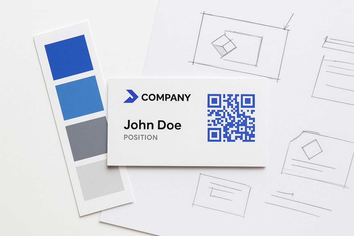 Design und Best Practices für QR Codes auf Visitenkarten