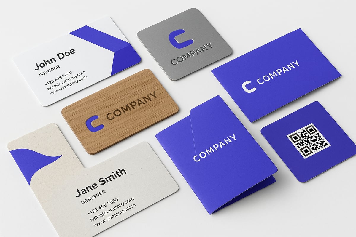 Tipologie di Carte Visita nel 2025: Formati, Materiali e Finiture