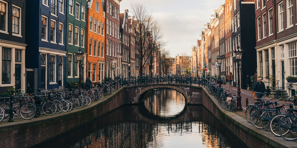 Ámsterdam, hub de innovación en los Países Bajos con canales y arquitectura histórica