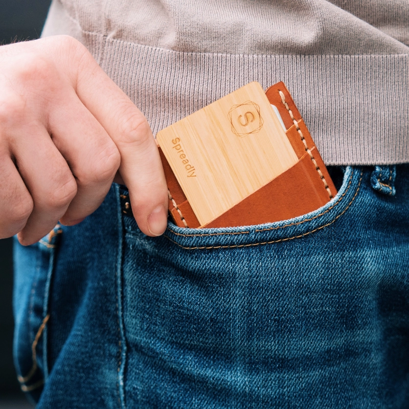 Produktbillede nr. 3 af Spreadly NFC-kort i træ